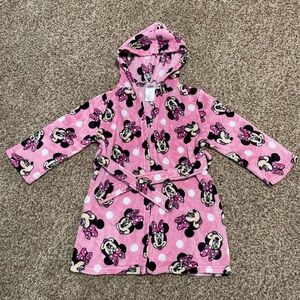 Disney Pink Minnie Mouse Kids Robe